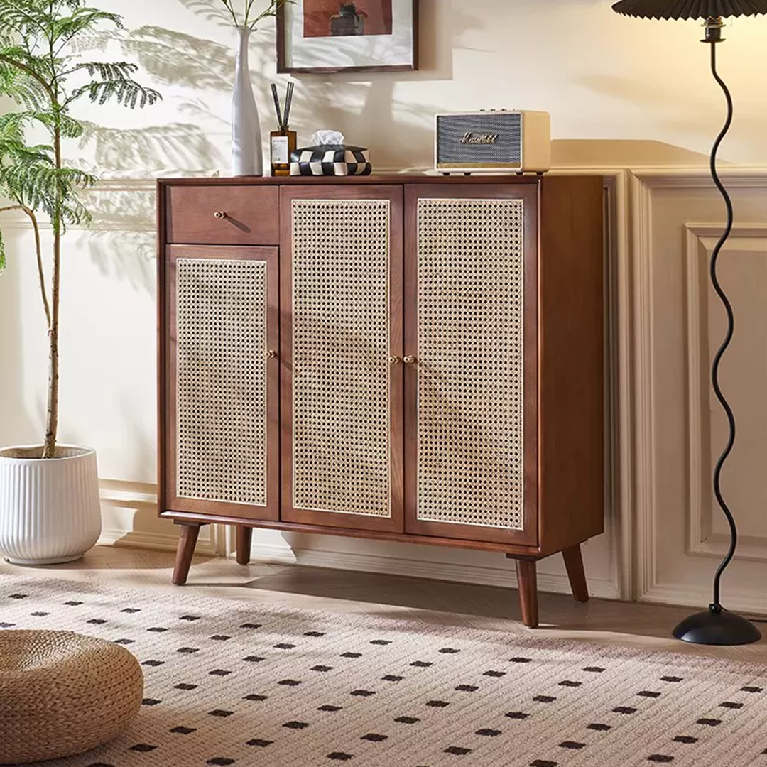 Otti Shoe Storage, Console Table, Rattan