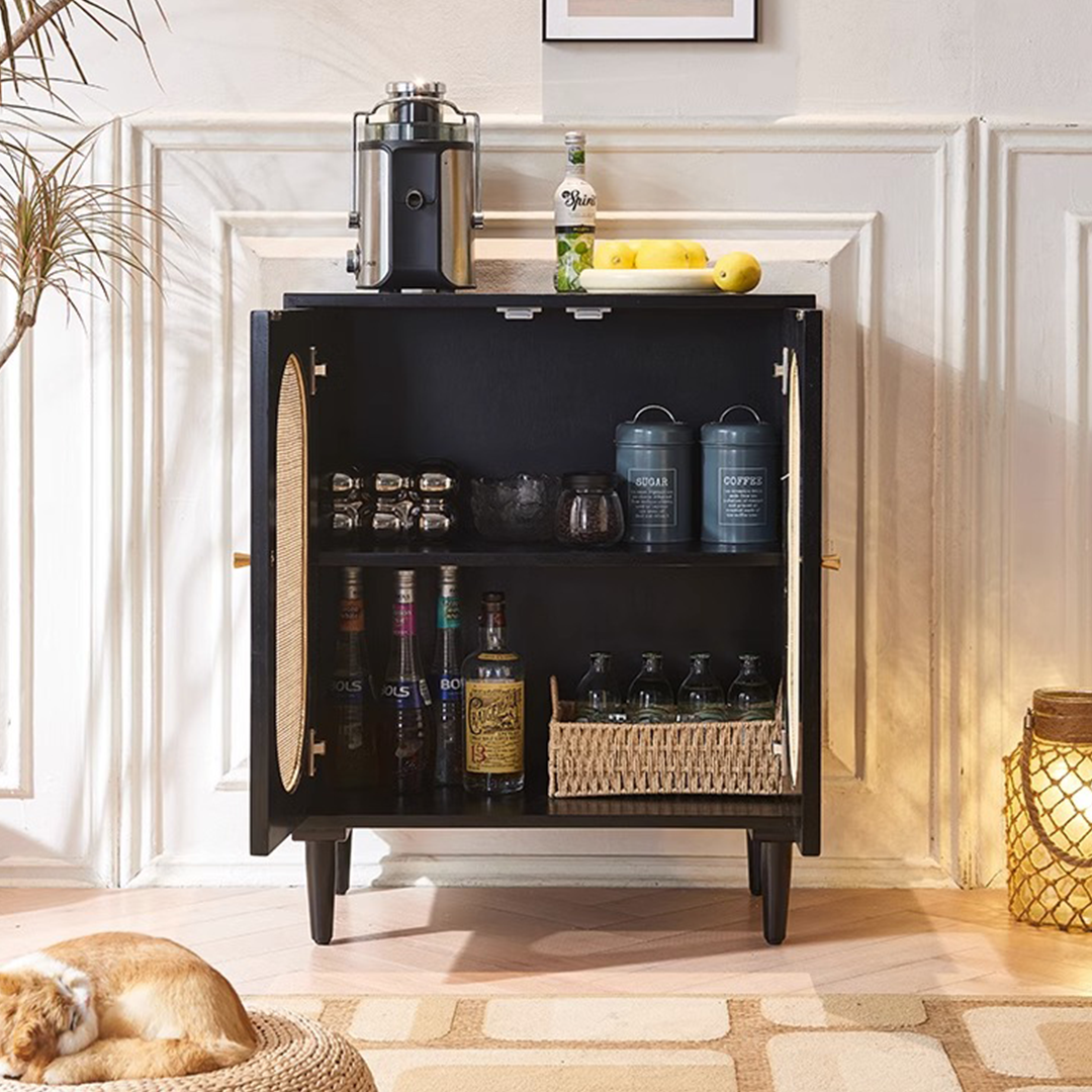 Beatrix Retro Rattan Sideboard