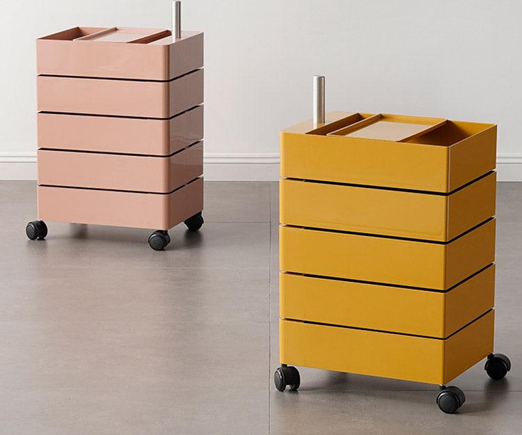 Afar Side Table With Storage & Trolley