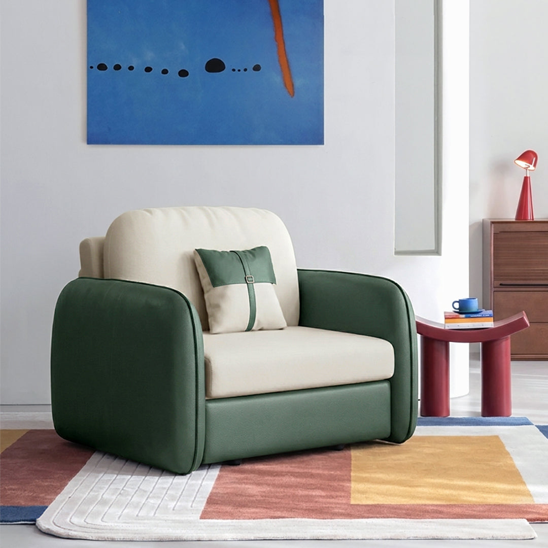 Caio Single Sofa Bed, Leathaire