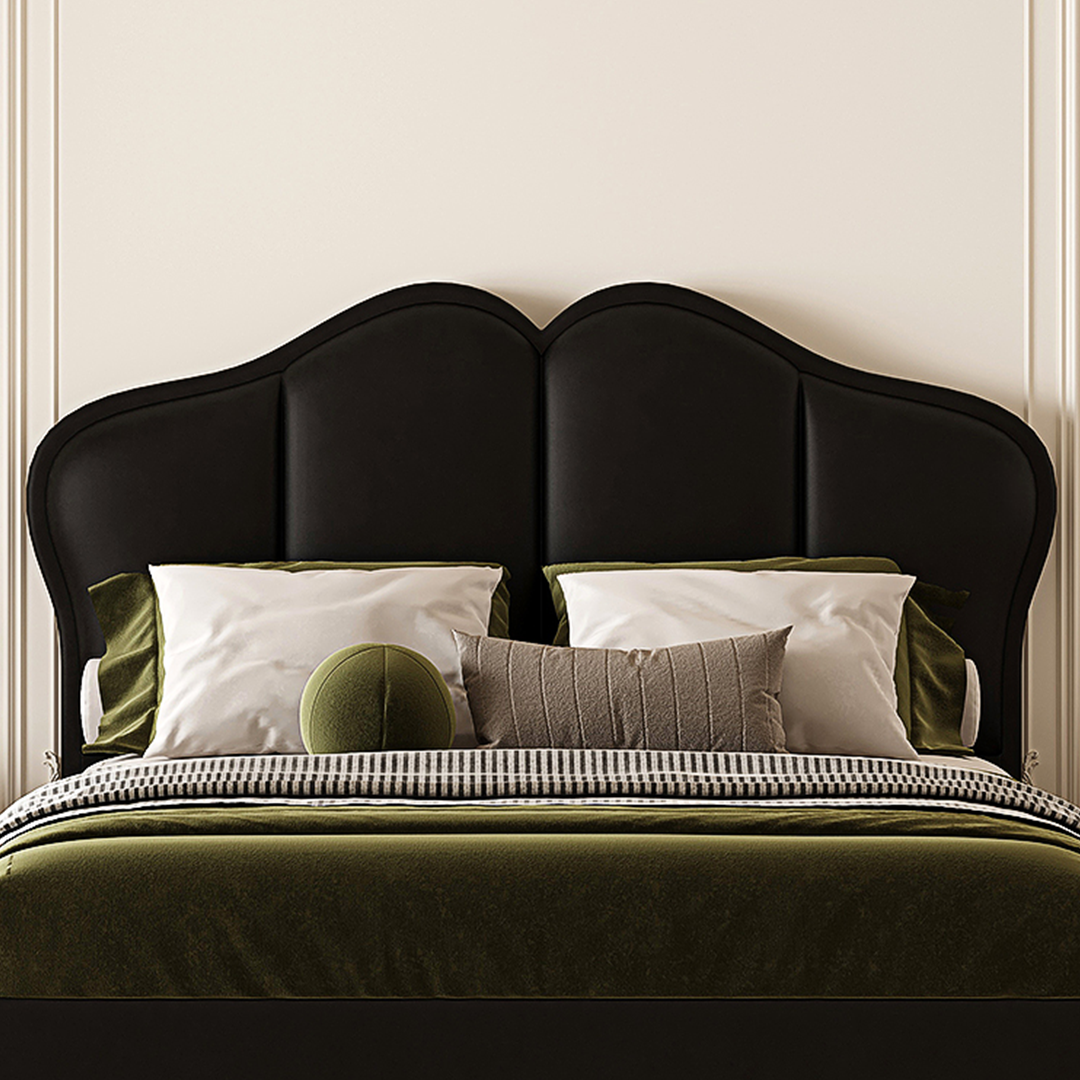 Zephyr Leather Double Bed
