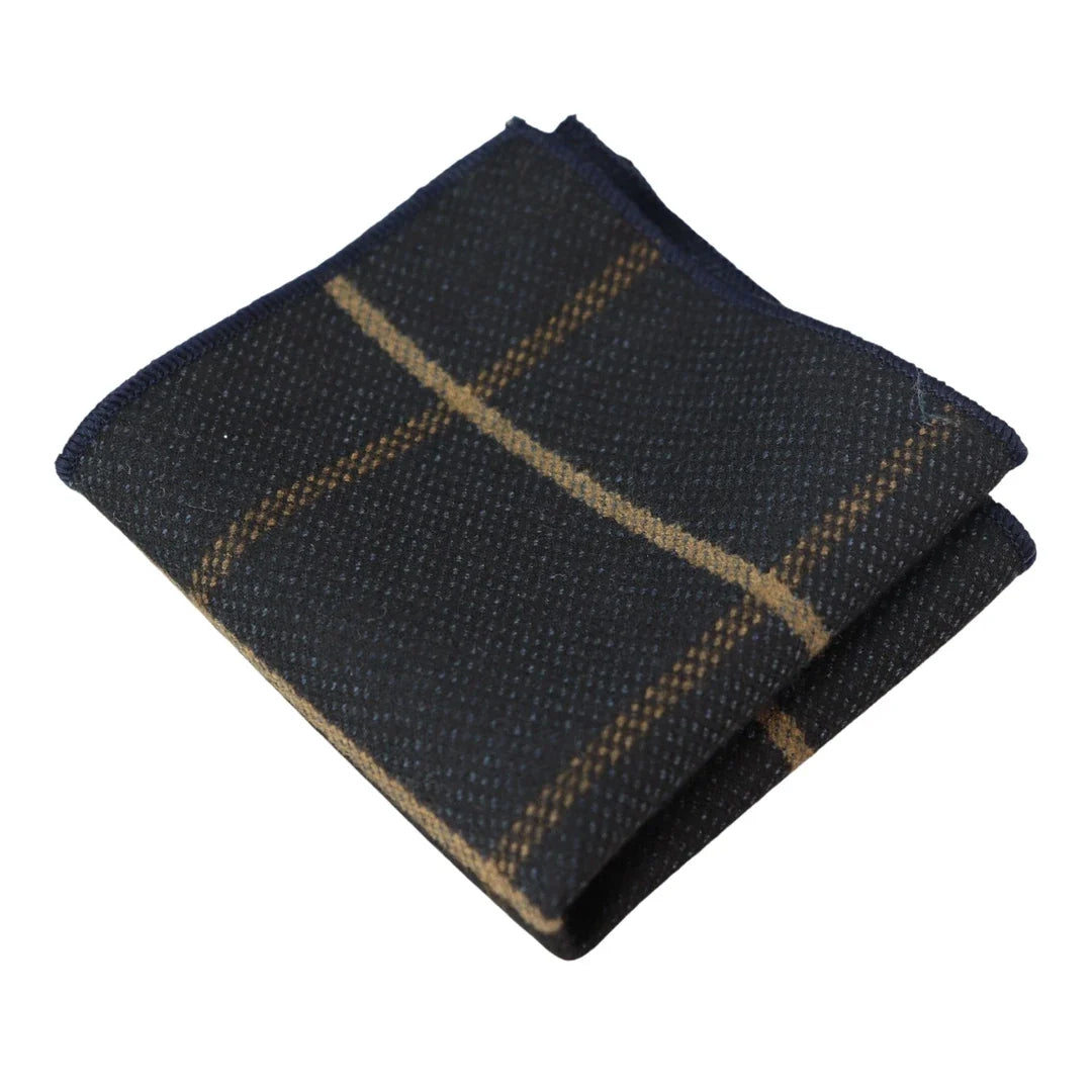 Men's Tweed Herringbone Tie & Pocket Square Set