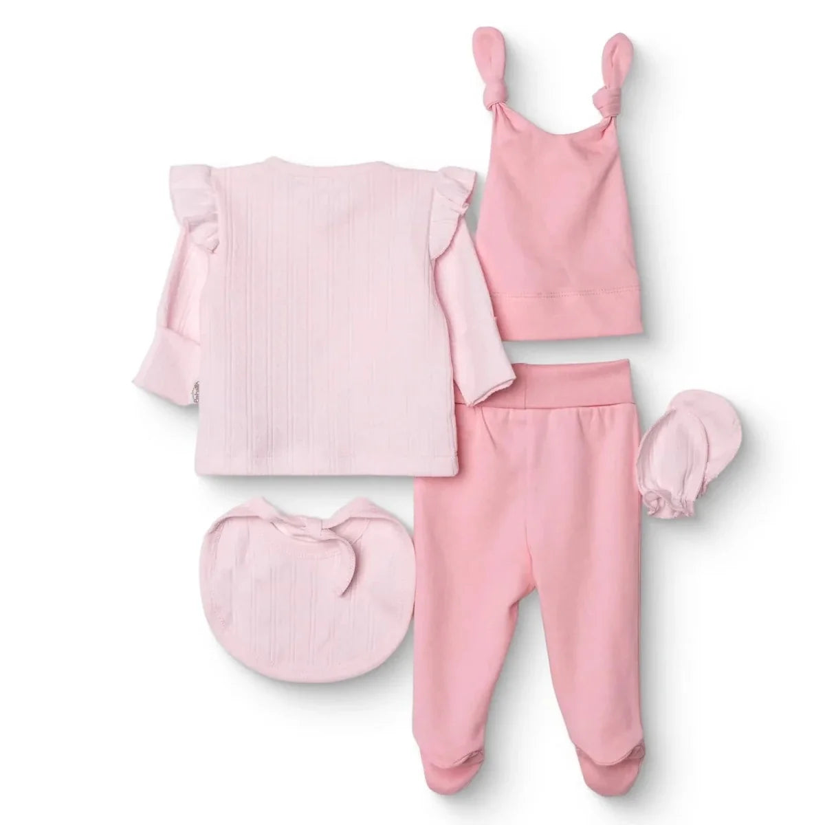 Bebetto 5 Piece Jacquard Knit Baby Hospital Bag Set (Newborn)
