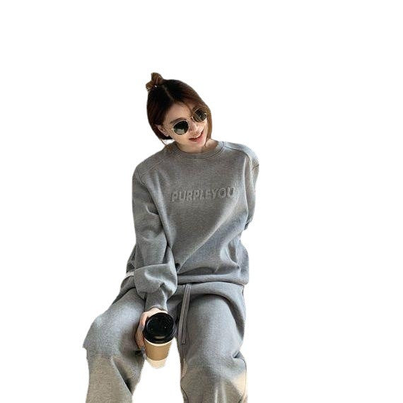 Fashion Alphabet Casual Two-piece Women's Loose Clothes