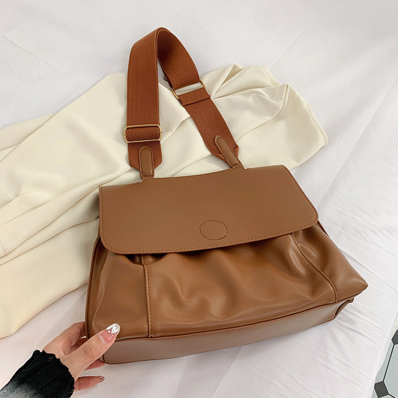 Women's Korean Style Pleated Tote | Large Shoulder Bag