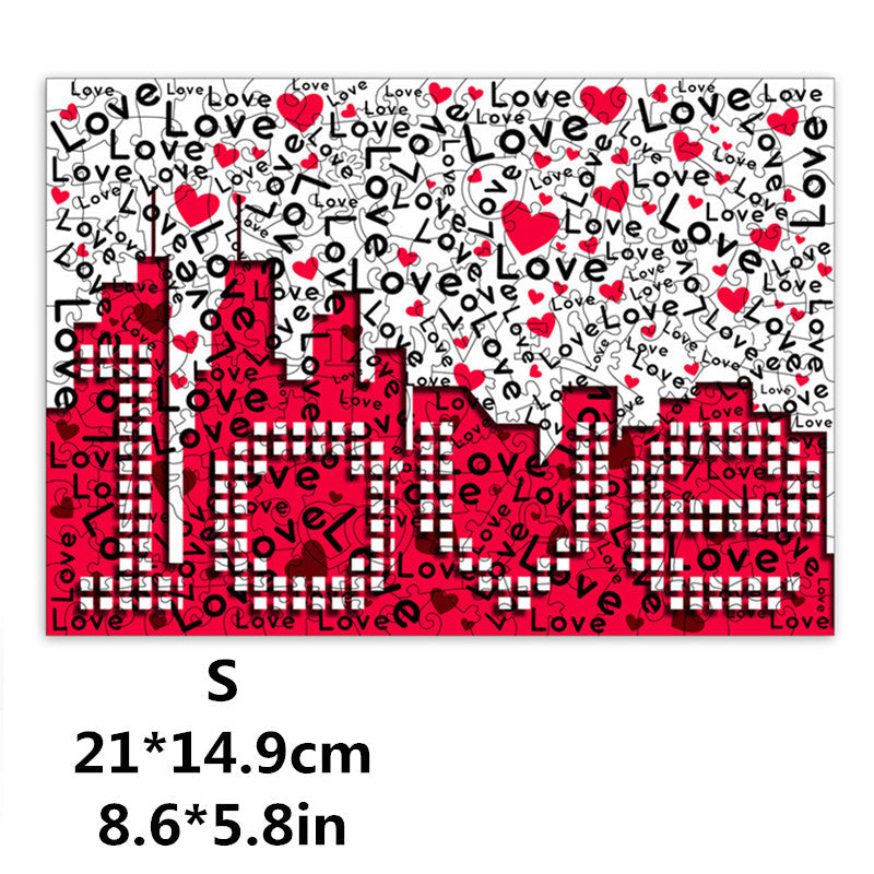 Irregular Alien Love's Challenge Wooden Puzzle