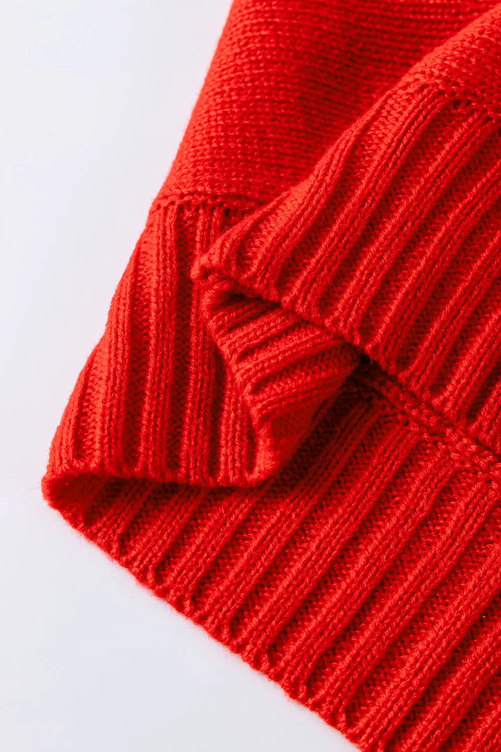 Fiery Red High Neck Sweater for a Stylish Christmas