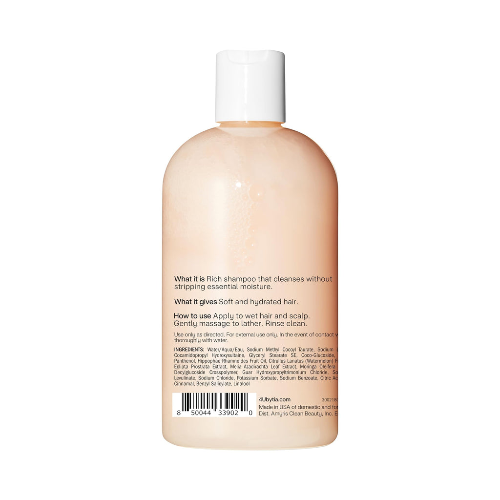 4U by Tia Moisturizing Curly Hair Shampoo 3-Pack | Sulfate-Free, Frizz Control, Watermelon & Hibiscus Oil