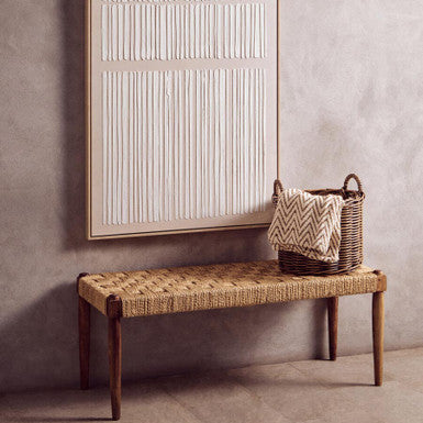 Bosie Chevron Beige and Grey Woven Throw