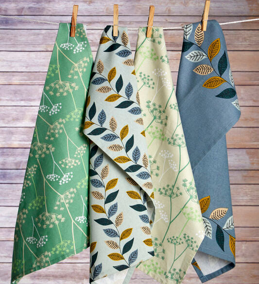 Cow Parsley Set Of Three Tea Towels