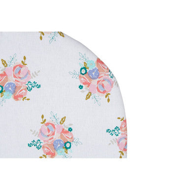Amelie White Cotton Tea Cosy with Floral Design