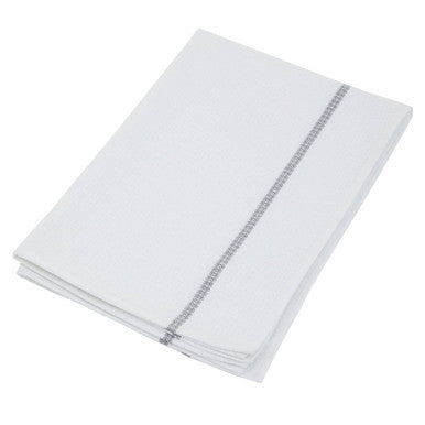 Doro Set Of 3 White and Grey Violet Waffle Tea Towels