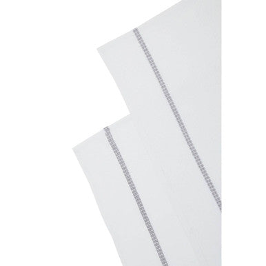 Doro Set Of 3 White and Grey Violet Waffle Tea Towels