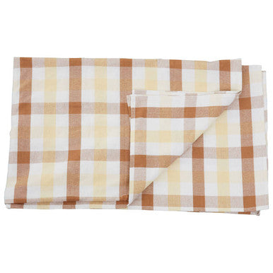 Thread and Loom Terracotta Gingham Tablecloth