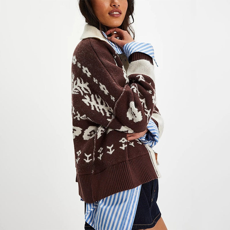 Women's Fashion Loose Knitted Cardigan Coat