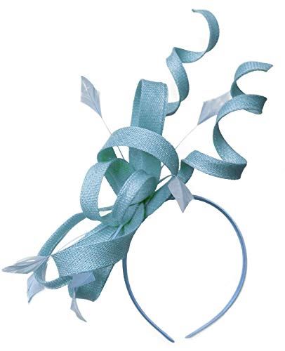 Caprilite Swirl Loop Sinamay Headband Fascinator for Women Wedding Ascot Races