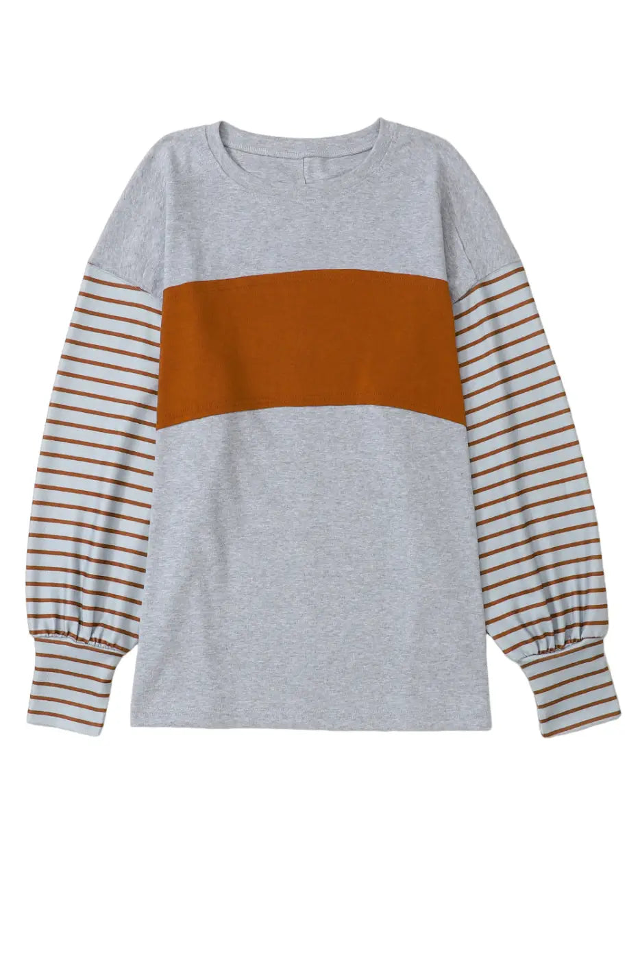 Color Block Bishop Sleeve Top Women UK
