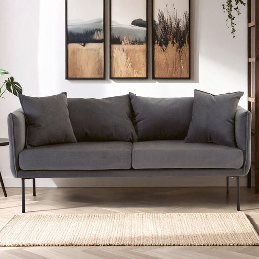 2 Seater Grey Sofa, Kolding