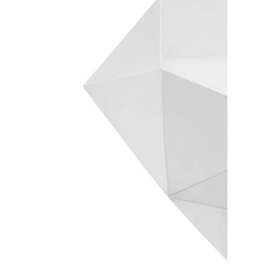 Allure Silver Stainless Steel Coffee Table with Diamond Cut Design