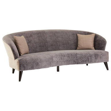 3 Seater Grey Velvet Sofa, Reine