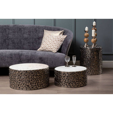 3 Seater Grey Velvet Sofa, Reine