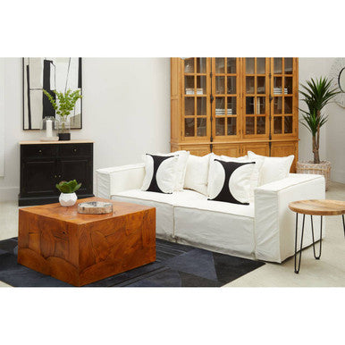 Lyon Natural Oak Wood Large Cabinet