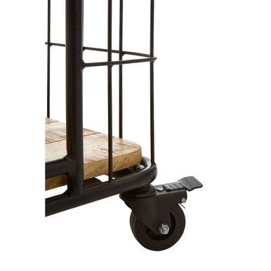 Crest 6 Tier Shelf Unit with Wheels