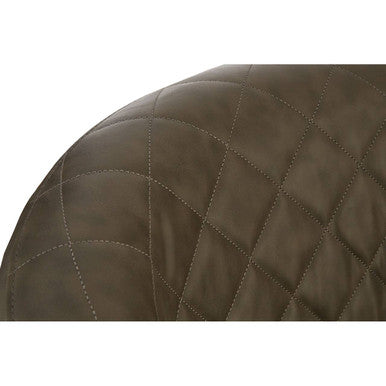 Richy Brown Leather Effect Accent Chair with Wingback Design