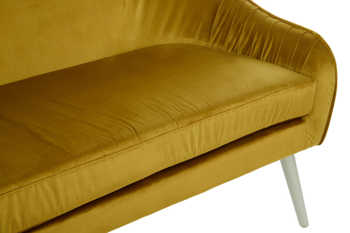 Mustard Velvet Sofa, Louxor