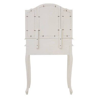 White Dressing Table with Adjustable Mirror, Loire