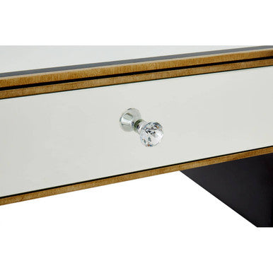 Mirrored Glass Console Table with Five Drawers and Crystal Style Knobs, Knightsbridge