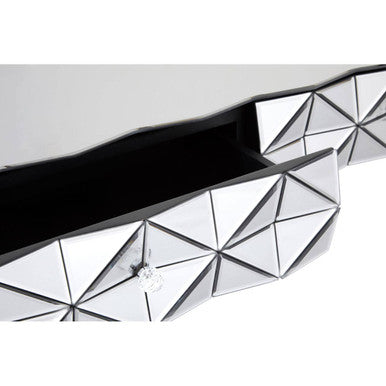 Silve Rectangular Coffee Table with Smoked Glass Detail, Soho