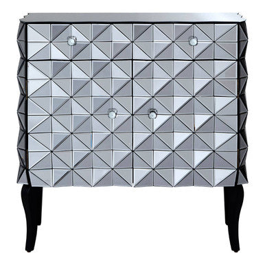 Soho 2 Door Silver Finish Sideboard