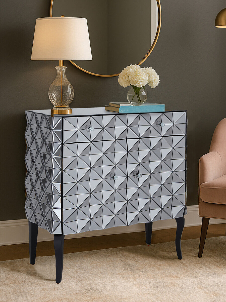 Soho 2 Door Silver Finish Sideboard