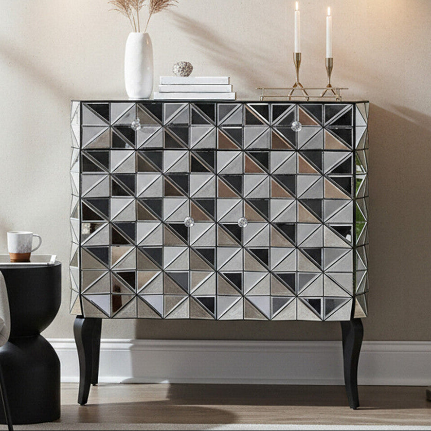 Soho 2 Door Silver Finish Sideboard
