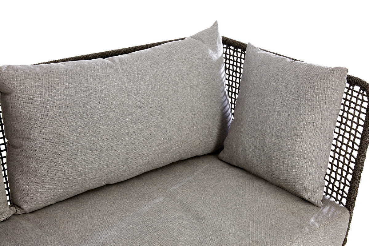 3 Seater Grey Sofa with Wooden Legs, Opus