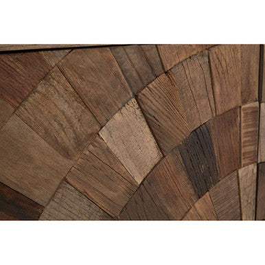 Midas Large Recycled Elm Wood 2 Door Cabinet