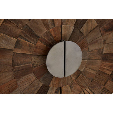 Midas Small Recycled Elm Wood 2 Door Cabinet