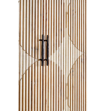 Kyra Grey Wash Elm Wood Wardrobe