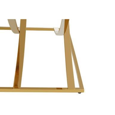 Gold Coffee Table with Mirrored Top, Reena