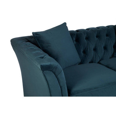 2 Seater Midnight Velvet Sofa, Sabrina