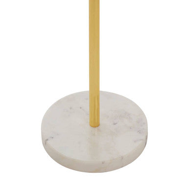 Small Round Side Table with Glass Top and Leaf Detailing, Sika