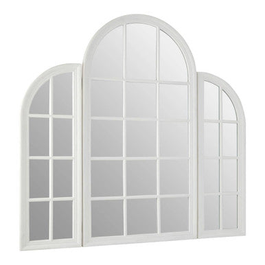 Fret White Finish Dressing Table Mirror