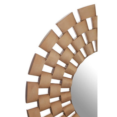 Geela Round Antique Silver Finish Wall Mirror