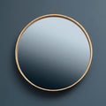 Round Wall Mirror with Antique Gold Frame | Colton