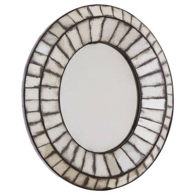 Riza Oval 3D Mosaic Wall Mirror
