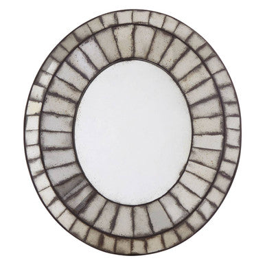 Riza Oval 3D Mosaic Wall Mirror