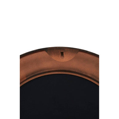 Akola Copper Metal Round Wall Mirror