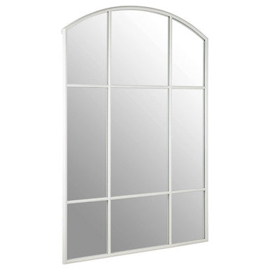 Claren Matt White Window Pane Wall Mirror