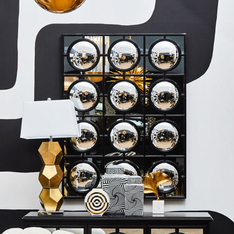 Telese Black Decorative Wall Mirror